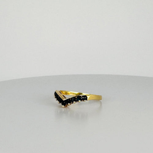 Bague 57 Bague vintage avec saphirs bleus 58 Facettes 2503040