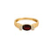 Bague 54 Bague Or Jaune Grenat Diamants 58 Facettes LP1023/12
