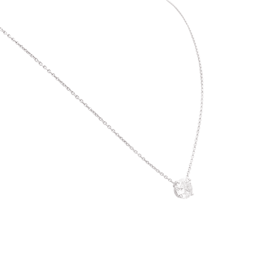 Bague Collier solitaire diamant. 58 Facettes 34370