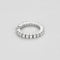 Bague 53 Bague souple en or blanc et diamants 58 Facettes JRW0022-53