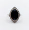 Bague 50 Bague pompadour art déco en platine, saphir 4,30 carats et diamants tailles anciennes 58 Facettes A06672