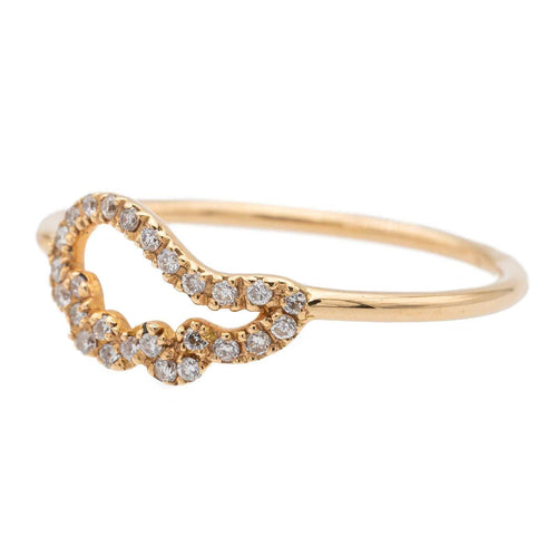 Bague 53 Bague Aile d'ange Or rose Diamant 58 Facettes 579297RV