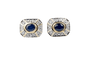 Boucles d'oreilles Boucles d’oreilles saphirs et diamants en or jaune 18k, 0,68 ct 58 Facettes BOSADOC583-107