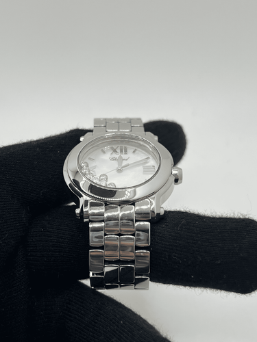 Montre Chopard Happy Sport Acier et Diamants 58 Facettes