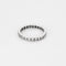 Bague 60 Alliance américaine en or gris et diamants 58 Facettes ENG10598