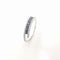 Bague 54 Bague en or blanc sertie de 56 diamants et 10 saphirs 58 Facettes