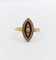 Bague 51 Bague marquise victorienne or rose 18k perles et émail noir (circa 1890) 58 Facettes A06200