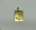 Pendentif Pendentif or jaune je t'aime 58 Facettes LP245/3