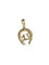 Pendentif Pendentif fer à cheval en or jaune 58 Facettes