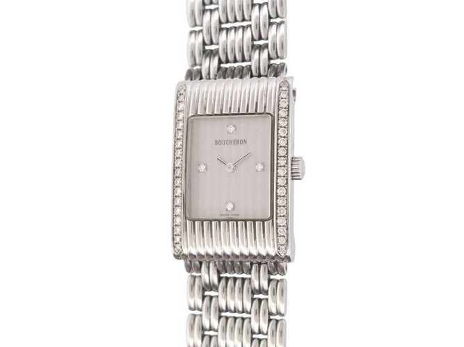 Montre montre BOUCHERON reflet 32 mm quartz acier & diamants acier 58 Facettes 267316