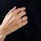 Bague 54 Solitaire or blanc serti de diamants 58 Facettes 3121216