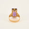 Bague Bague or jaune saphir teal 58 Facettes LP1047/14