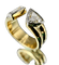 Bague 56.5 Bague moderne deux ors diamant triangle VS 58 Facettes