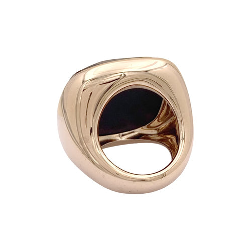 Bague 52 Bague Pomellato "Victoria", or rose, jais. 58 Facettes 35080