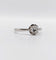 Bague solitaire art deco Platine diamant taille ancienne 0,43 carat (circa 1930)