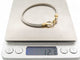 Bracelet vintage bracelet FRED force 10 t17 cable en acier & manille or jaune 18k 58 Facettes 269964