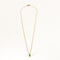 Fin collier et pendentif émeraude