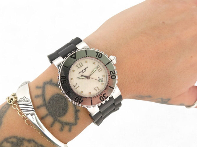 Montre montre CHAUMET class one 628 36 mm en acier automatique  lady 58 Facettes 269672