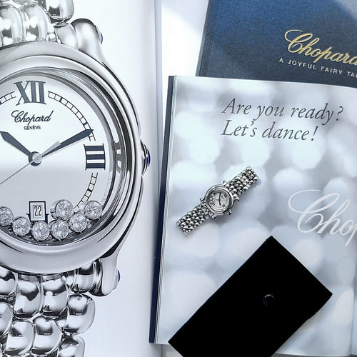Montre CHOPARD - Happy Sport saphirs diamants 58 Facettes