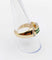 Bague 59 Bague tank style art deco or 18k émeraude calibrées et diamants taille brillants 58 Facettes A05364