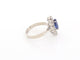 Bague 56 bague marquise en or blanc 18k sertie saphir 1.3ct & diamants 0.3ct 56 58 Facettes 266444