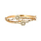 Bracelet Bracelet or jaune et blanc, diamants 58 Facettes GULK208