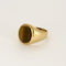 Bague 64 Bague chevalière en or jaune et quartz oeil de tigre 58 Facettes DINA0064