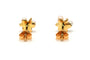 Boucles d'oreilles Boucles d'oreilles contemporaines or jaune serties de perles et de diamants 58 Facettes B761