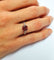 Bague avec grenat pyrope et diamants
