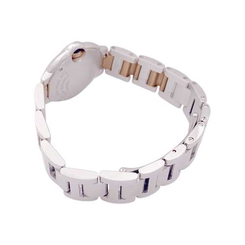 Montre Montre Cartier, "Ballon Bleu de Cartier", acier, or rose, diamants. 58 Facettes 34378