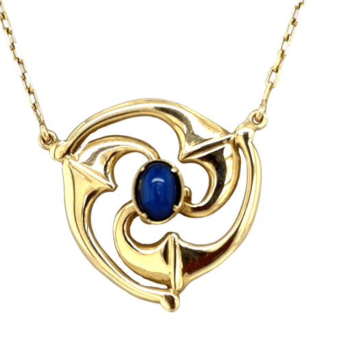 Collier Collier rosace Saphir Or jaune 58 Facettes 9014/17