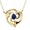 Collier Collier rosace Saphir Or jaune 58 Facettes 9014/17