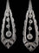 Boucles d'oreilles Paire de boucles d'oreilles pendante serties de brillants 58 Facettes