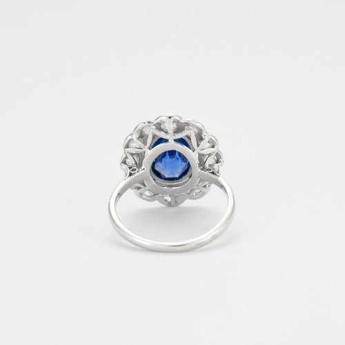 Bague 50 Bague Pompadour Saphir et Diamants 58 Facettes