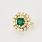 Bague Bague or jaune émeraude 3cts et diamants 4cts 58 Facettes