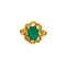 Bague 55.5 Bague or jaune émeraude 58 Facettes LP977/15