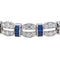 Bracelet Bracelet Or blanc, Platine Diamant, Saphir 58 Facettes 3880394RV