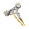 Vintage Belle Epoque diamond toi et moi engagement ring