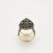 Bague 55 Bague en or jaune et argent 58 Facettes 1629