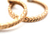 Boucles d'oreilles Créoles ancienne en or jaune 750 mil 58 Facettes
