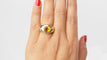 Bague 52.5 Bague ou citrine bicolore 58 Facettes 32557