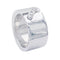 49 Bague Chaumet,"Liens", or blanc et diamants, lien unique. 58 Facettes 32551