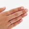 Bague 51 BAGUE EN OR BLANC 18 CARATS 58 Facettes REF 3021/19