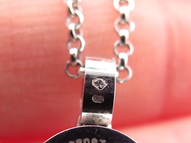 Collier collier CHOPARD pendentif happy  793087 or blanc 18k diamants 58 Facettes 267164