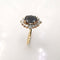 Bague 55 Bague Marguerite Or jaune Saphir et Diamants 58 Facettes