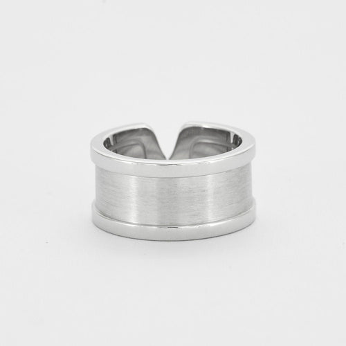 Bague 52 CARTIER - Bague double C or blanc 58 Facettes