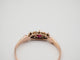 Bague 52 Bague en or rose rubis et demi perles 58 Facettes