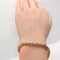 Bracelet Bracelet Maille palmier or jaune 18 carats 58 Facettes