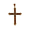 Pendentif Pendentif "Croix" en or jaune et citrines 58 Facettes ALE4339