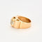 Bague 56 bague tank or jaune diamants rubis 58 Facettes